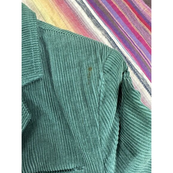 Vintage 80s plaid pleated outfit Corduroy jacket set 3pc Matching Set Sz 9 26” W - Picture 11 of 16